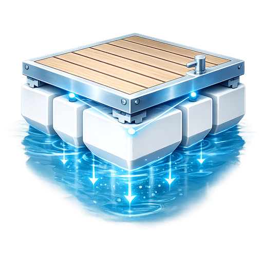 White foam pantoons icon 512